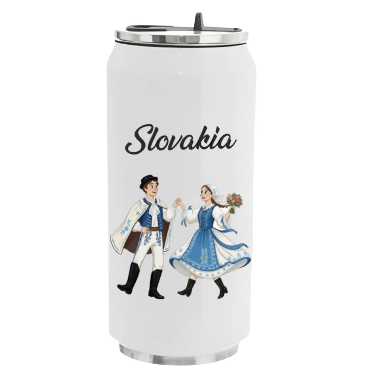 Termoska so slamkou Slovakia tanečníci