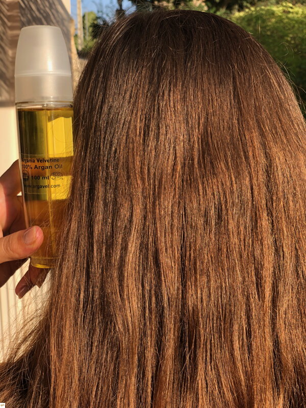arganový olej na vlasy