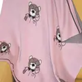 Detská deka Macko ružová