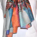 Kalamkari  šál Handmade 21