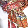 Kalamkari  šál Handmade 13