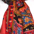 Kalamkari šál Handmade 17