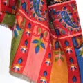 Kalamkari šál Handmade 17