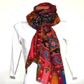 Kalamkari šál Handmade 17