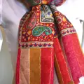 Kalamkari šál Handmade 9