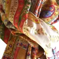 Kalamkari  šál Handmade 28