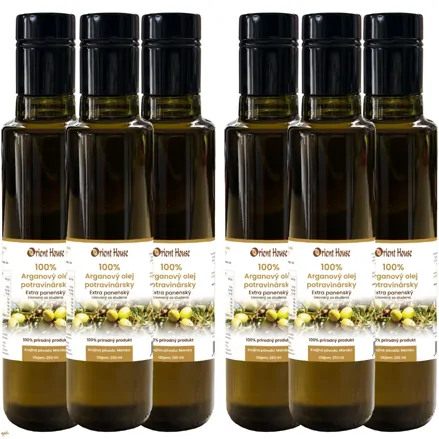 Arganový olej potravinársky 6x250ml