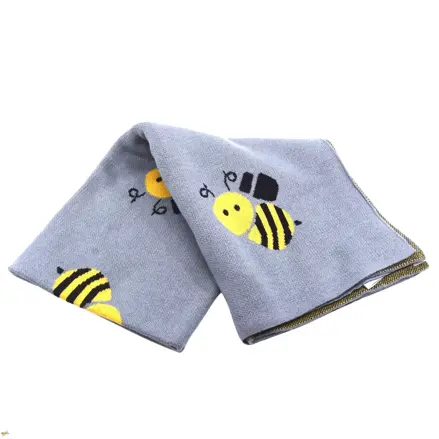 Detská deka Včielka šedá