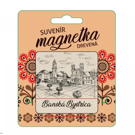 Drevená magnetka z Banskej Bystrice 1