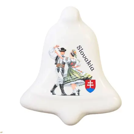 Keramický zvonček Slovenský folklór