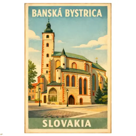 Retro magnetka Banská Bystrica 5