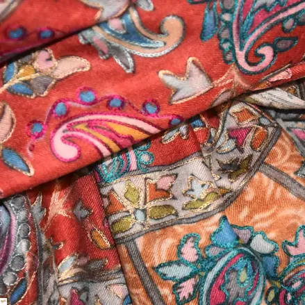Kalamkari  šál Handmade 19