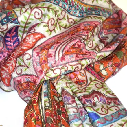 Kalamkari  šál Handmade 13