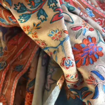 Kalamkari  šál Handmade 24 Kalamkari  šál Handmade 24