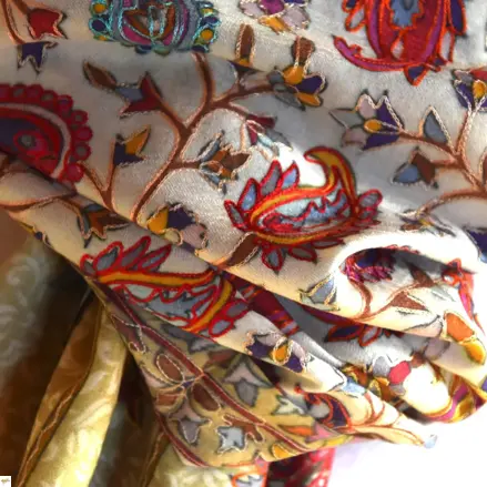 Kalamkari  šál Handmade 25 Kalamkari  šál Handmade 25