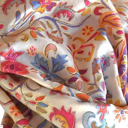 Kalamkari  šál Handmade 29 Kalamkari  šál Handmade 29