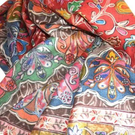 Kalamkari šál Handmade 7