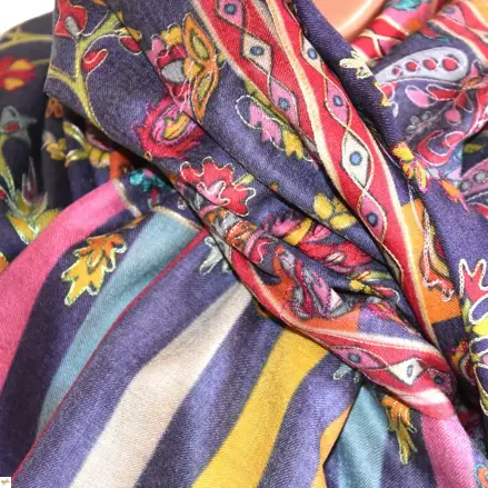 Kalamkari šál Handmade 8