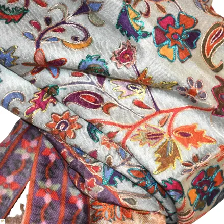Kalamkari  šál Handmade 12 Kalamkari  šál Handmade 12