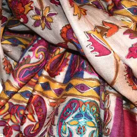 Kalamkari  šál Handmade 18 Kalamkari  šál Handmade 18
