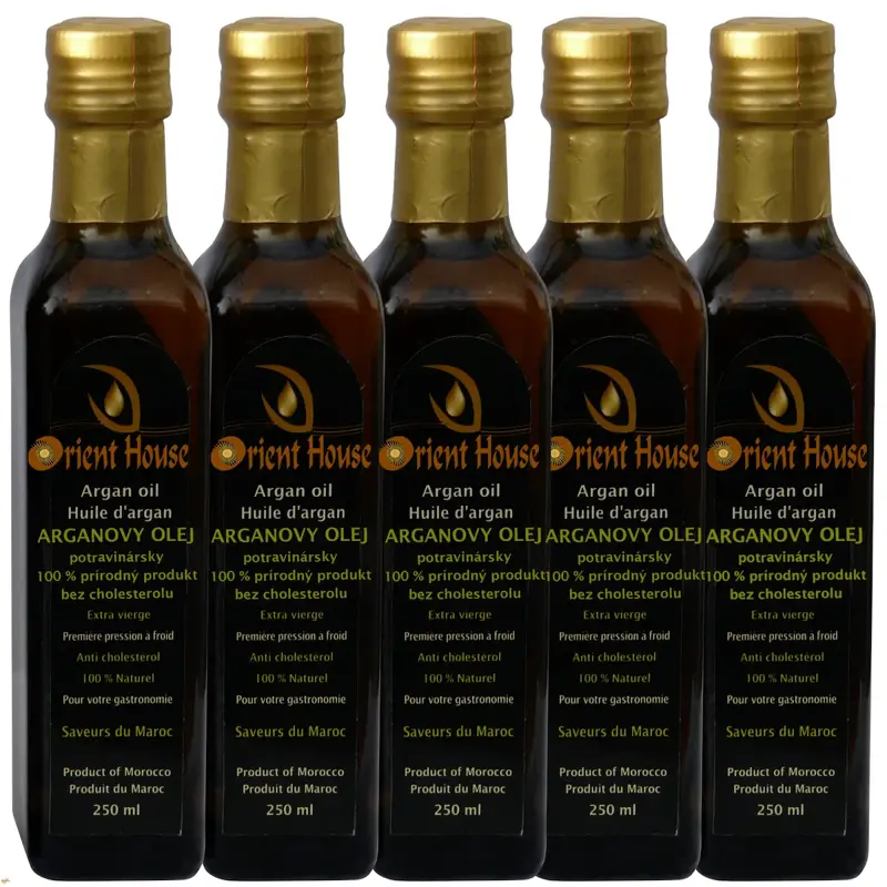 Arganový olej potravinársky 5x250ml Arganový olej potravinársky 5x250ml