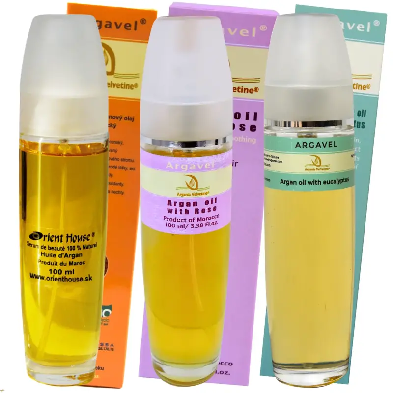 Arganový olej kozmetický 100ml bio, ruža a eukalyptus Arganový olej kozmetický 100ml bio, ruža a eukalyptus