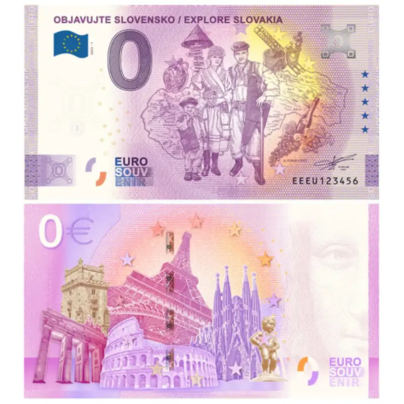 0 Euro Souvenir objavujte Slovensko
