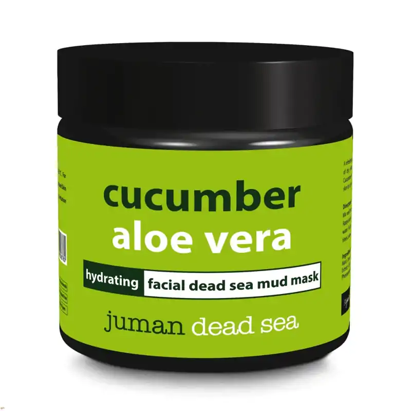 Hydratačná maska na tvár s uhorkovým extraktom,  aloe vera a bahnom z Mŕtveho mora