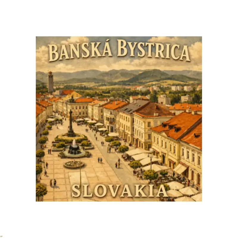 Kovová retro magnetka Banská Bystrica 3