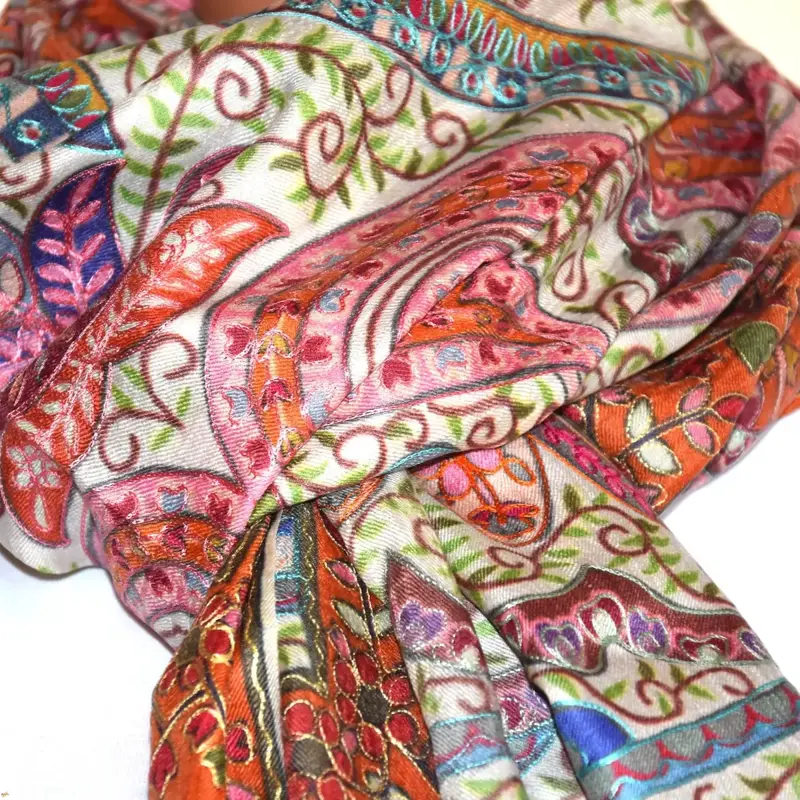 Kalamkari  šál Handmade 13