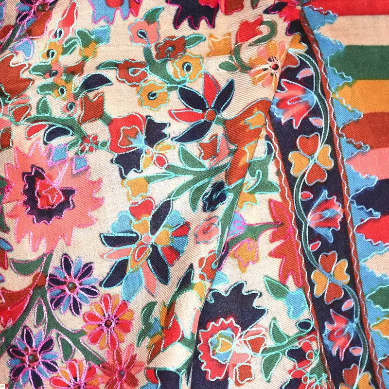 Kalamkari  šál Handmade 21