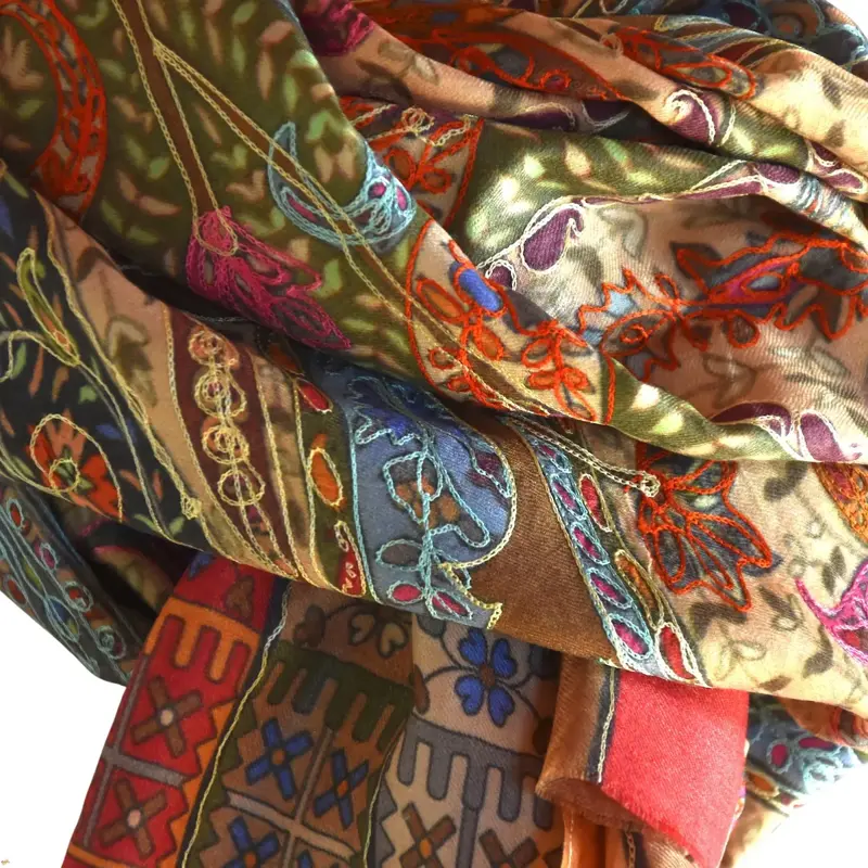 Kalamkari  šál Handmade 32
