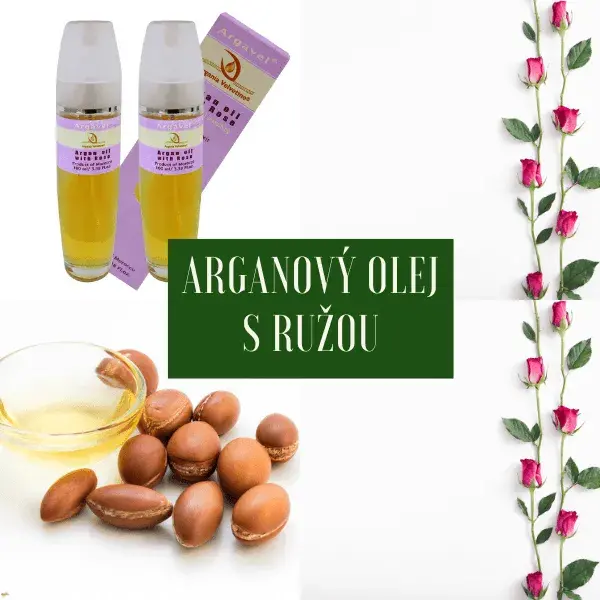 Arganový olej kozmetický s Damašskou ružou Arganový olej kozmetický s Damašskou ružou