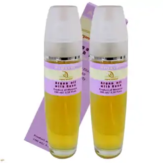 Arganový olej kozmetický s ružou bio 2x100ml