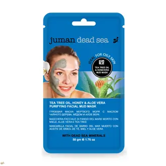 Čistiaca maska na tvár z Mŕtveho mora s aloe vera, medom a čajovníkovým olejom
