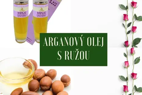 Arganový olej kozmetický s Damašskou ružou