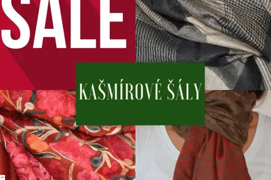 Októbrový výpredaj exkluzívnych šálov z Kašmíru už začal